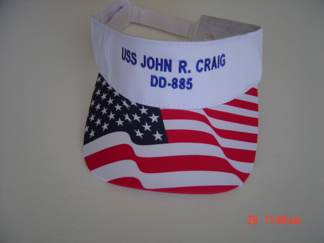 Craig White/Flag Visor Hat