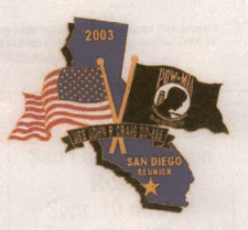 Reunion lapel pin 2003 San Diego, CA